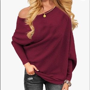 Off The Shoulder Long Sleeve Blouse